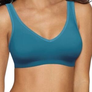 Hanes comfort evolution flex fit wire freeTeal Sports Bra